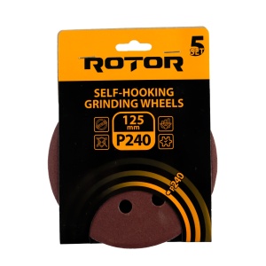 Disc abraziv pentru slefuitor cu excentric ROTOR 125 P240 set 5 - Img 3