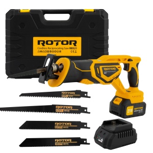 Fierastrau tip sabie cu acumulator ROTOR RBS21, 21 V/3 Ah, 750 W, 2900 rot/min - Img 4
