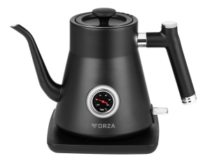 Fierbator electric ECG Forza 5000 Pour over Nero, 1200 W, 0.8 litri, otel inoxidabil, negru mat - Img 1