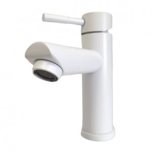 MIXXUS SUS-001-A WHITE baterie lavoar cu gura scurta din otel inoxidabil - Img 4