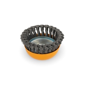 Perie de sarma tip cupa cu noduri rasucite ROTOR 125mm M14 - Img 5