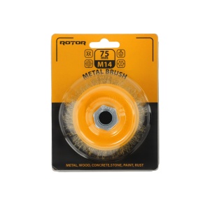 Perie de sarma tip cupa ROTOR 75mm M14 - Img 3