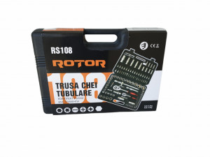 RS108 ROTOR Trusa chei tubulare 108 bucati in carcasa din plastic - Img 4