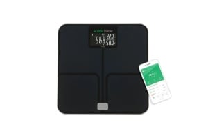 Cantar Smart ETA Vital Trainer 7780 90000, 180 Kg, Bluetooth, Sticla securizata 6 mm, negru - Img 1