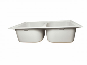 Chiuveta de bucătărie Elefant Premium Equatoria, Alb, 785x490 mm - Img 3