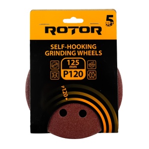 Disc abraziv pentru slefuitor cu excentric ROTOR 125 P120 set 5 - Img 2