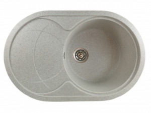 MIXXUS HB8310-G319 NISIP, chiuveta ovala bucatarie granit - Img 1