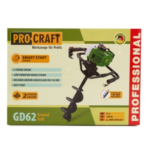 Motoburghiu Procraft GD62, 1400 W , 2800-3200 rot/min, 52cc , 2T - Img 9