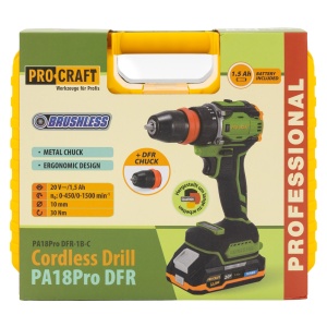Autofiletanta pe acumulator PROCRAFT PA18Pro DFR, 1500 rot/min, BRUSHLESS - Img 10