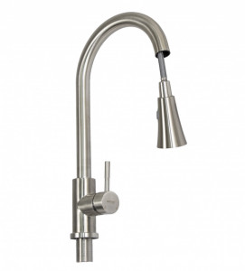 Baterie bucatarie MIXXUS SUS-014-B din otel inoxidabil, Monocomanda, Racorduri incluse - Img 1