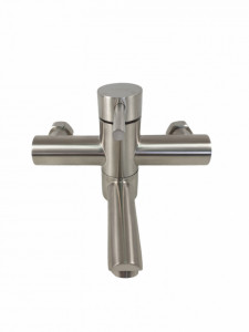 Baterie cada MIXXUS SUS-009 din otel inoxidabil, Monocomanda, Lungime furtun 150 cm - Img 3
