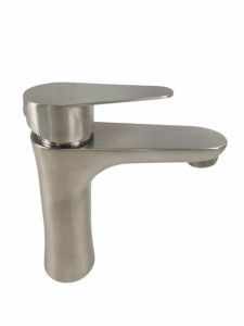 Baterie lavoar MIXXUS NEO-001 din otel inoxidabil, Monocomanda, Racorduri incluse - Img 1