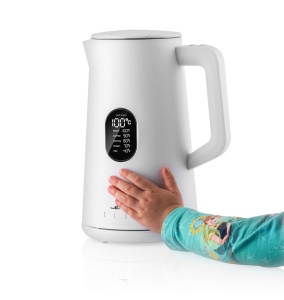 Cana fierbator ETA Elsa 5597 90010 alba, 1,5 L, 1800 W, izolare cu pereti dubli, 40 - 100 ° C, otel inoxidabil - Img 2