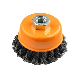 Perie de sarma tip cupa cu noduri rasucite ROTOR 75mm M14 - Img 1