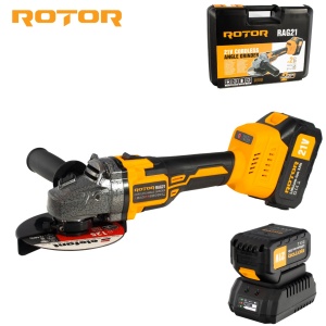 Polizor unghiular pe acumulator ROTOR RAG21 21V/3 Ah,820 W ,8500 rot/min,Brushless - Img 2