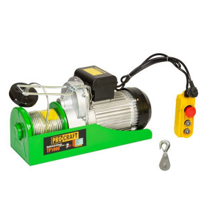 Troliu electric palan Procraft TP1000, 1600W, cu kit montare Greutate 1000kg - Img 2