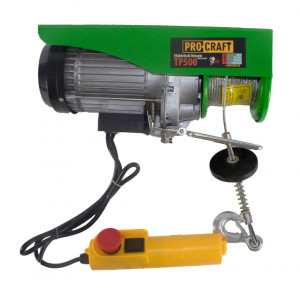 Troliu electric palan Procraft TP500, 1020W, cu kit montare Greutate 500kg - Img 1