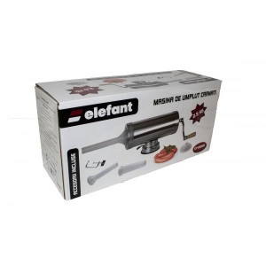 Aparat de umplut Carnati Elefant KY-2005S, 2.5 kg, INOX ALIMENTAR, Orizontal 3 palnii - Img 5