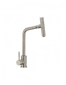 Baterie bucatarie MIXXUS SUS-017 cu gat rotativ din otel inoxidabil - Img 1