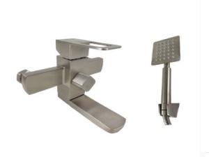 Baterie cada MIXXUS FIT-009 din otel inoxidabil, Monocomanda, Lungime furtun 150 cm - Img 6
