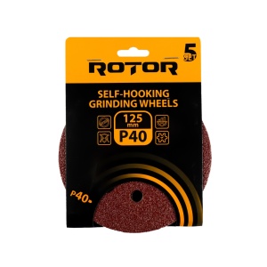 Disc abraziv pentru slefuitor cu excentric ROTOR 125 P40 set 5 - Img 2