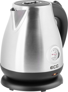 Fierbator electric ECG RK 1705 Metallico, 1.7 litri, 2200 W, otel inoxidabil, indicator temperatura - Img 3