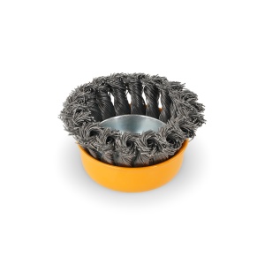 Perie de sarma tip cupa cu noduri rasucite ROTOR 75mm M14 - Img 4