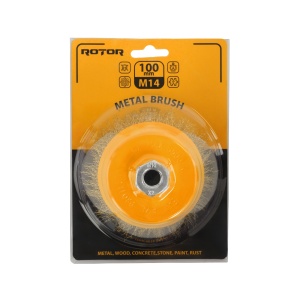 Perie de sarma tip cupa ROTOR 100mm M14 - Img 3