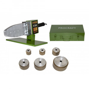 Plita PPR Procraft PL1600, 800 W, bacuri 20 25 32 40 50 63 mm, ciocan de lipit tevi PPR - Img 2