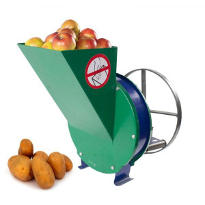 Razatoare fructe manuala, fulie atasare motor, Otel Vinita, 200KG/H - Img 1