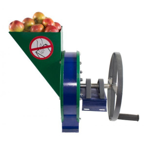 Razatoare fructe manuala, fulie atasare motor, Otel Vinita, 200KG/H - Img 2
