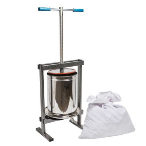 Teasc/Presa struguri Vilen Inox 20 L, cuva dubla, Ucraina Traditional - Img 1