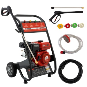 Aparat de spalat cu presiune pe benzina ELEFANT PPW190A, 6,5 CP ,10 L/min ,3600 rot/min Motor termic - Img 1