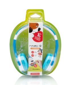 Casti audio pentru baieti GoGEN MAXISLECHYB, volum limitat 90 dB, 8 autocolante - Img 2