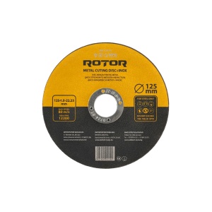 Disc abraziv pentru metal+inox ROTOR 125*1,0*22,23 - Img 3