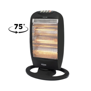 Încălzitor electric cu halogen BHH05 BÖHM, 3 trepte de putere 400/800/1200 W, Suprafața de încălzire 20-25 m² - Img 1