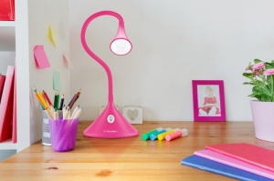 Lampa de masa GoGEN LL88P, 3.2W, gat flexibil, culoare roz, clasa energetica A ++ - Img 2