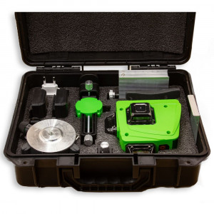 Nivela Laser Procraft LE-4G, fascicul verde, 2 acumulatori /4Ah, telecomanda, accesorii suport - Img 3