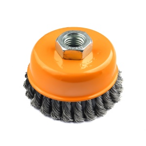 Perie de sarma tip cupa cu noduri rasucite ROTOR 125mm M14 - Img 1