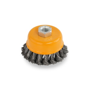 Perie de sarma tip cupa cu noduri rasucite ROTOR 75mm M14 - Img 5