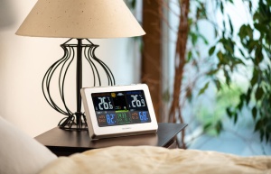 Statie meteo interior-exterior GoGEN ME 3257, senzor extern fara fir, LCD color - Img 3