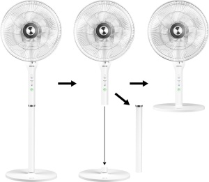 Ventilator 2 in 1 ECG FS 410 , 40 cm, 65 W, design de lux, silentios 35 - 62 dB - Img 3
