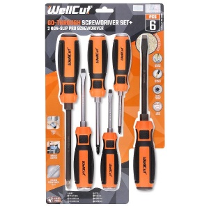 WC-SDD6U WELLCUT GO-THROUGH SCREWDRIVER NON-SLIP PRO 6 PCS - Img 5