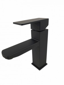 Baterie bucatarie MIXXUS KUB-001 BLACK din otel inoxidabil, Monocomanda, Racorduri incluse - Img 2