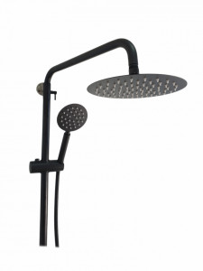 Coloana de dus Mixxus SUS-009-J NEGRU, 120 cm baterie si para, monocomanda, furtun flexibil - Img 2