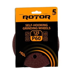 Disc abraziv pentru slefuitor cu excentric ROTOR 125 P60 set 5 - Img 2