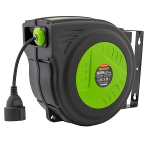 EK25N Cablu prelungitor cu tambur automat 25 metri PROCRAFT - Img 1