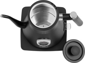 Fierbator electric ECG Forza 5000 Pour over Nero, 1200 W, 0.8 litri, otel inoxidabil, negru mat - Img 3