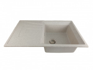MIXXUS HB8104-G319 NISIP, chiuveta bucatarie dreptunghiulara din granit - Img 3