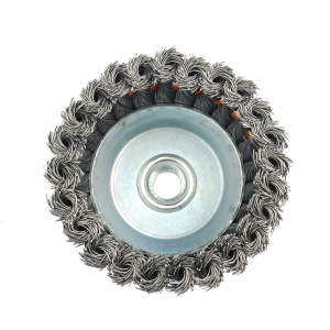 Perie de sarma tip cupa cu noduri rasucite ROTOR 100mm M14 - Img 2